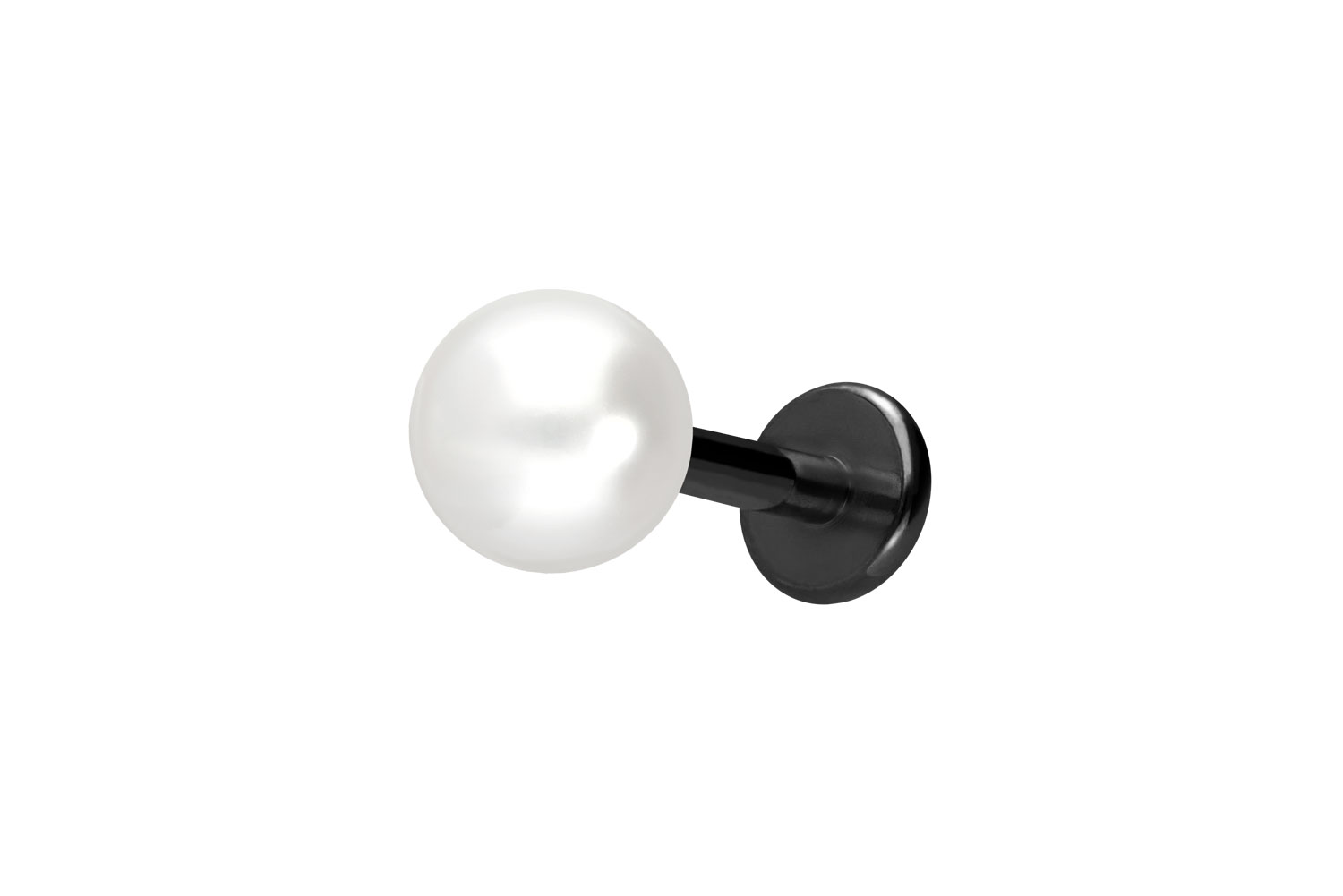Titan Labret mit Innengewinde SYNTHETISCHE PERLE